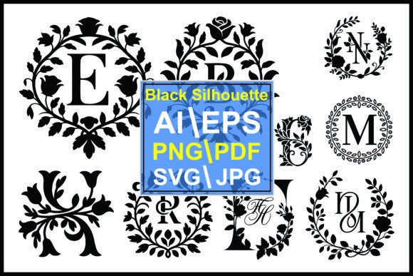 Black Floral Monogram Alphabet Letters: A Designer’s Review of Essential Graphics and Illustrations