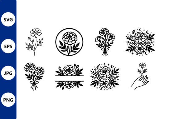 Bold Floral Bouquet Line Art Set Review