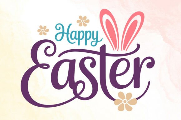 Happy Easter SVG, Floral Easter SVG Graphics and Illustrations Review