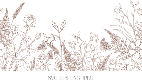 Neutral Floral Line Border Embroidery Review