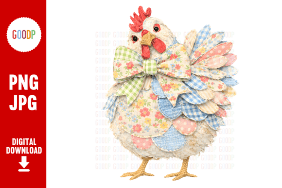 Reviewing Patchwork Bow Floral Chicken PNG